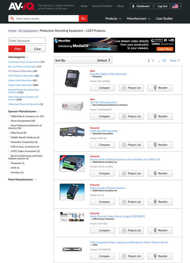 Product Category Search